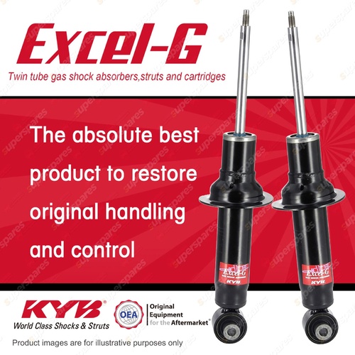 2x Rear KYB Excel-G Shock Absorbers for Peugeot 407 RHR RHH 3FZ DT4 I4 FWD