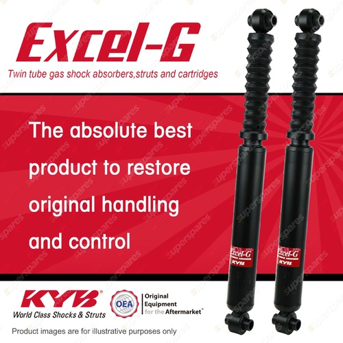 2x Rear KYB Excel-G Shock Absorbers for Peugeot 605 ZPJ 3.0 V6 FWD Sedan 90-96