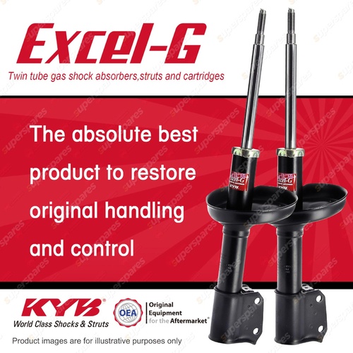 2x Front KYB Excel-G Strut Shock Absorbers for Renault Clio MKII I4 FWD Hatch