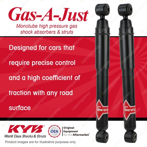 2x Rear KYB Gas-A-Just Shock Absorbers for Renault Kangoo X76 I4 DT4 FWD Van