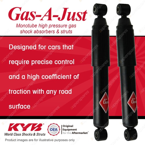 2x Rear KYB Gas-A-Just Shock Absorbers for Renault Kangoo X76 torsion bar Susp