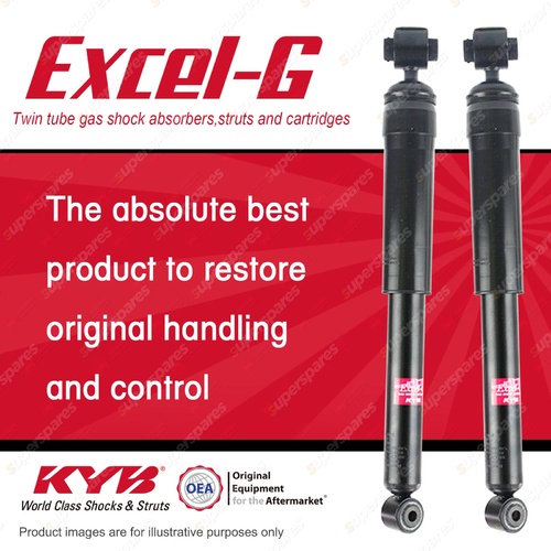 2x Rear KYB Excel-G Shock Absorbers for Renault Laguna x91 DT4 I4 FWD 08-11