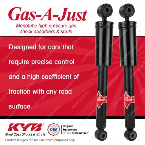 2x Rear KYB Gas-A-Just Shock Absorbers for Renault Megane X84 K4M 1.6 I4 FWD