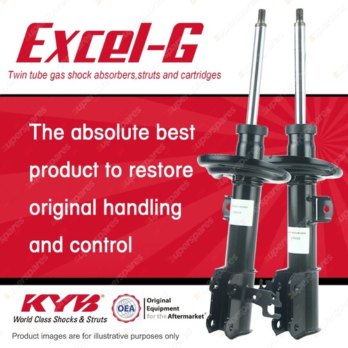 2x Front KYB Excel-G Strut Shock Absorbers for Saab 9-3 YS3F I4 V6 FWD