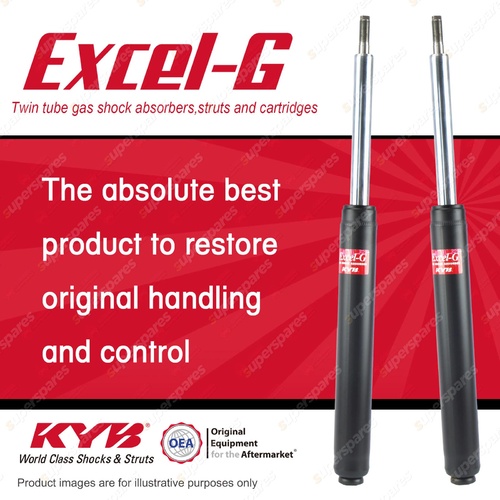 2x Front KYB Excel-G Cartrige Shock Absorbers for Saab 9-3 YS3D I4 FWD 98-04