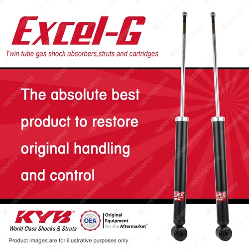 2x Rear KYB Excel-G Shock Absorbers for Smart Forfour I4 FWD Hatch 04-07