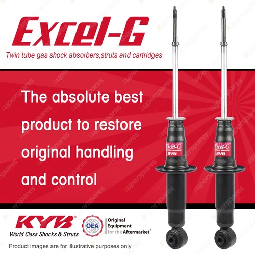 2x Rear KYB Excel-G Shock Absorbers for Subaru GL AN4 EA82 Vortex XT Wagon Coupe