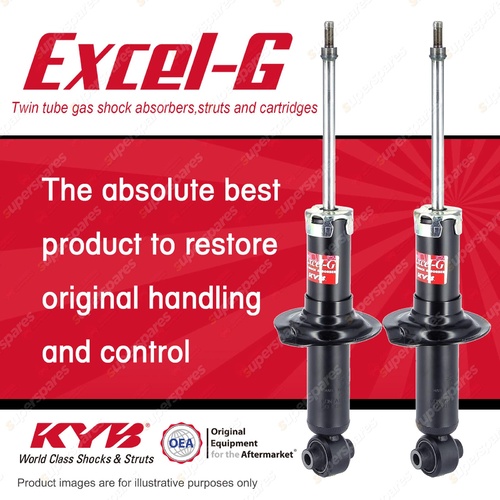 2x Rear KYB Excel-G Shock Absorbers for Subaru Impreza GH7 EJ204 2.0 AWD Sedan