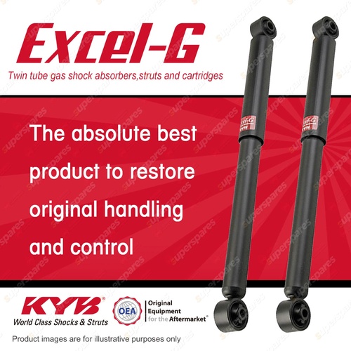 2x Rear KYB Excel-G Shock Absorbers for Subaru Leone AF1 AB2 AB4 AW4 F4 FWD