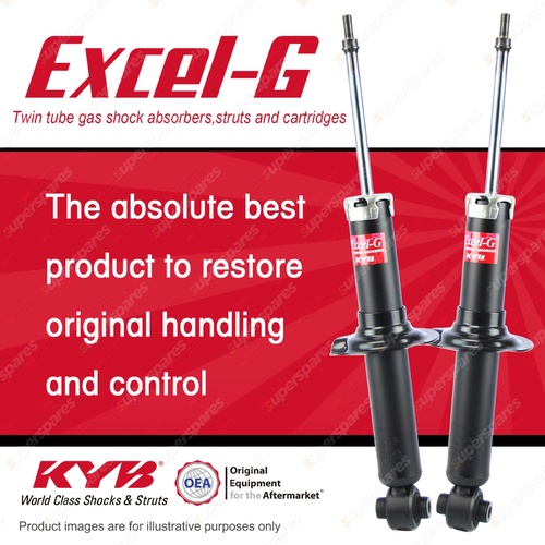 2x Rear KYB Excel-G Shock Absorbers for Subaru XV GP7 FB20A 2.0 F4 AWD Wagon