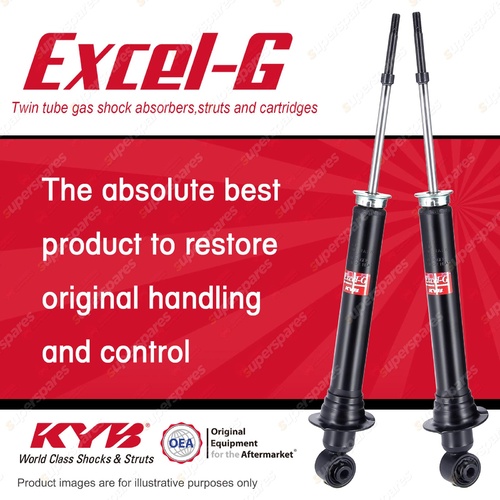 2x Rear KYB Excel-G Shock Absorbers for Toyota Altezza SXE10R 3SGE 2.0 I4 RWD