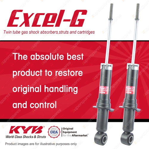 2x Rear KYB Excel-G Shock Absorbers for Toyota Corolla ZZE122R ZZE123R I4 FWD