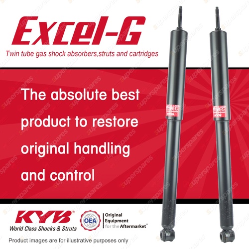 2 x Rear KYB Excel-G Shock Absorbers for Toyota Corolla AE70 KE70 AE71 I4 FWD