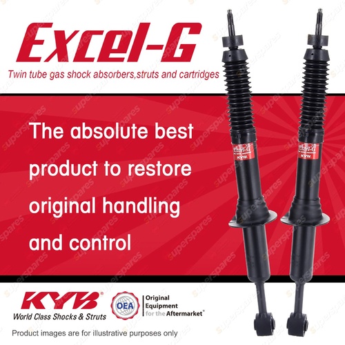 2x Front KYB Excel-G Shock Absorbers for Toyota Landcruiser Prado 120 Series