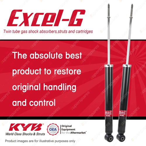 2x Rear KYB Excel-G Shock Absorbers for Toyota Yaris NCP130R 2NZFE 1.3 I4 FWD