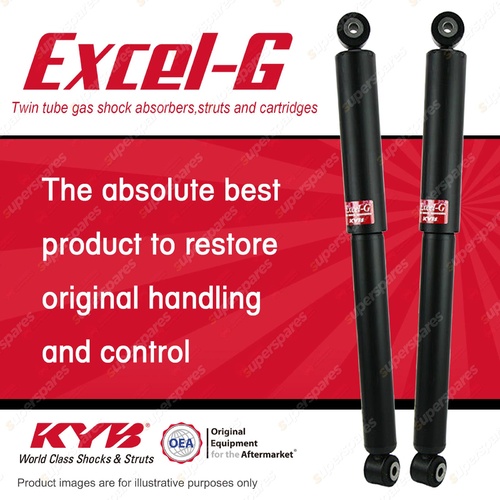 2x Rear KYB Excel-G Shock Absorbers for Volkswagen Amarok 2H 2.0 RWD 4WD All