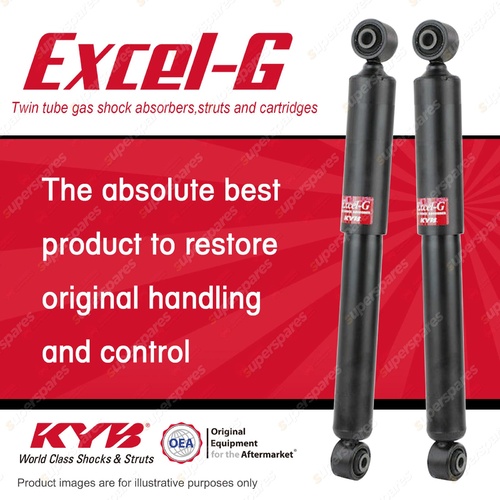 2x Rear KYB Excel-G Shock Absorbers for Volkswagen Caddy 2K I4 FWD Wagon 10-On