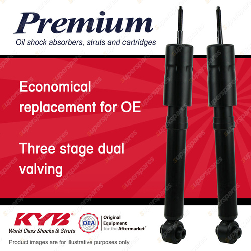 2x Rear KYB Premium Shock Absorbers for Volkswagen Golf Mkl - 1.6 I4 FWD Hatch