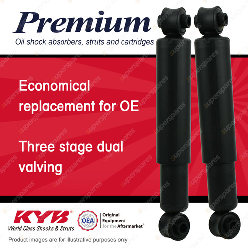 2x Front KYB Premium Shock Absorbers for Volkswagen Kombi T2 I4 RWD Van 68-80