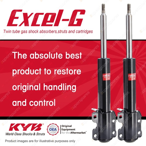 2x Front KYB Excel-G Shock Absorbers for Volkswagen LT35 LT46 2D RWD 1750kg