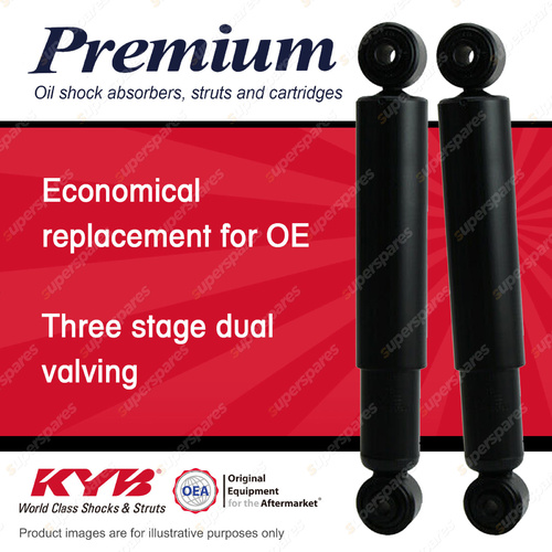 2x Rear KYB Premium Shock Absorbers for Volkswagen LT35 2D RWD 2003-2007