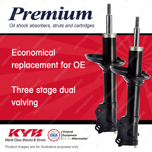 2x Front KYB Premium Strut Shock Absorbers for Volkswagen Passat 3A FWD Sedan