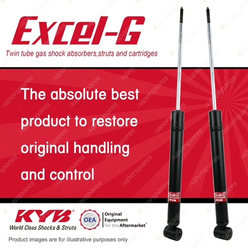 2x Rear KYB Excel-G Shock Absorbers for Volkswagen Passat 3A 2.0 FWD Sedan