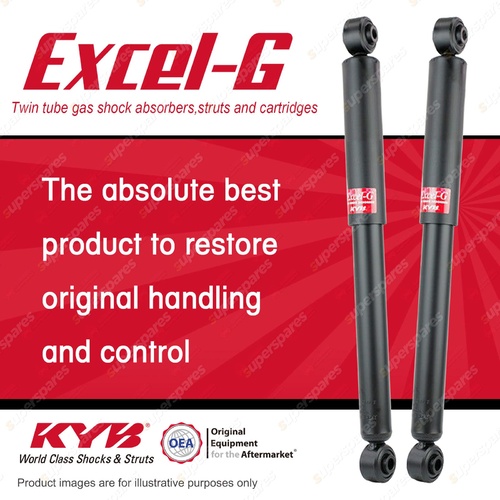 2x Rear KYB Excel-G Shock Absorbers for Volkswagen Sharan 7M V6 FWD Wagon 98-04