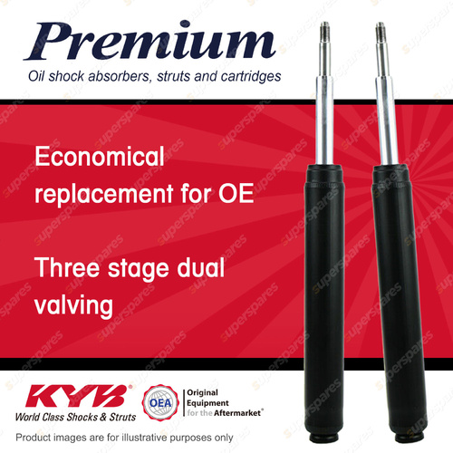 2x Front KYB Premium Cartrige Shock Absorbers for Volvo 66 B130 1.3 RWD Sedan