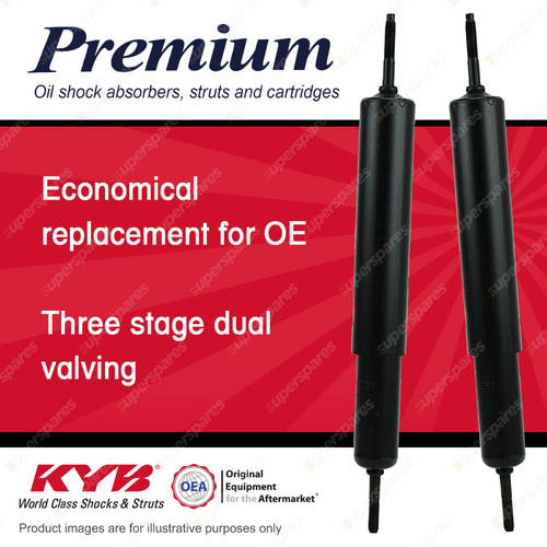 2x Rear KYB Premium Shock Absorbers for Volvo 66 B130 1.3 I4 RWD Sedan 75-78