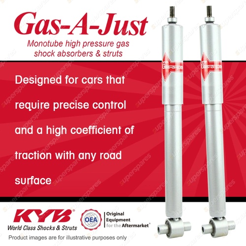 2x Rear KYB Gas-A-Just Shock Absorbers for Volvo S60 S80 V70 I5 FWD Sedan