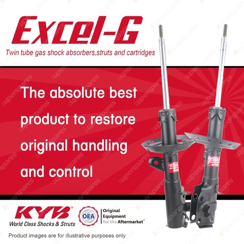 2x Front KYB Excel-G Strut Shock Absorbers for Honda Jazz GK5 City GM Fit GK