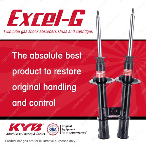 2x Rear KYB Excel-G Strut Shock Absorbers for Daewoo Lacetti J200 1.8 FWD Sedan