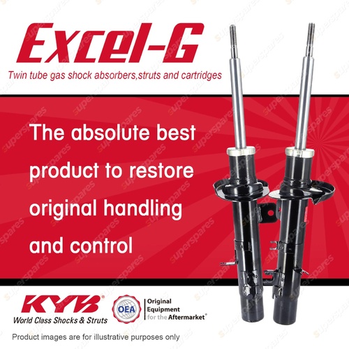 2x Front KYB Excel-G Strut Shock Absorbers for Citroen C3 I 1.4 FWD Hatchback