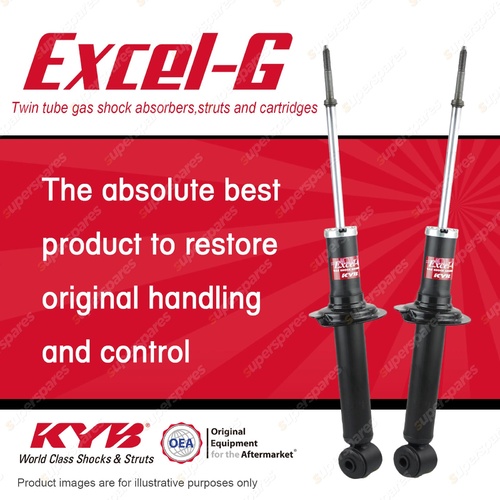 2x Rear KYB Excel-G Shock Absorbers for Mitsubishi FTO DE2A DE3A Coupe 97-01