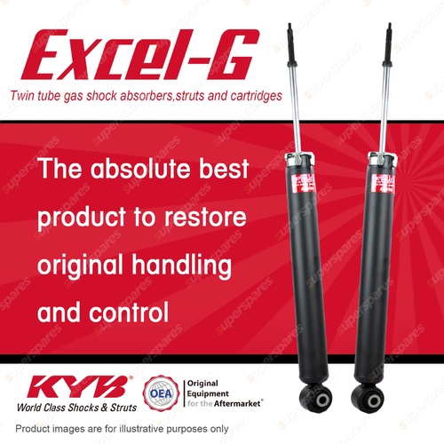 2x Rear KYB Excel-G Shock Absorbers for Nissan Juke F15 1.6 AWD SUV CVT