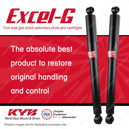 2x Rear KYB Excel-G Shock Absorbers for Nissan Navara D40 YD25DDTI 4WD 05-ON