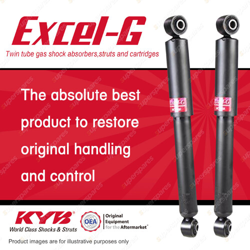 2x Rear KYB Excel-G Shock Absorbers for Volkswagen Caddy 2K 2 AWD Wagon