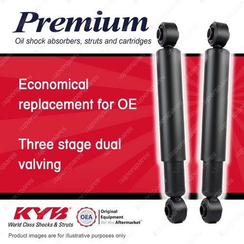 2x Rear KYB Premium Shock Absorbers for Mitsubishi Starwagon WA Rear Coil