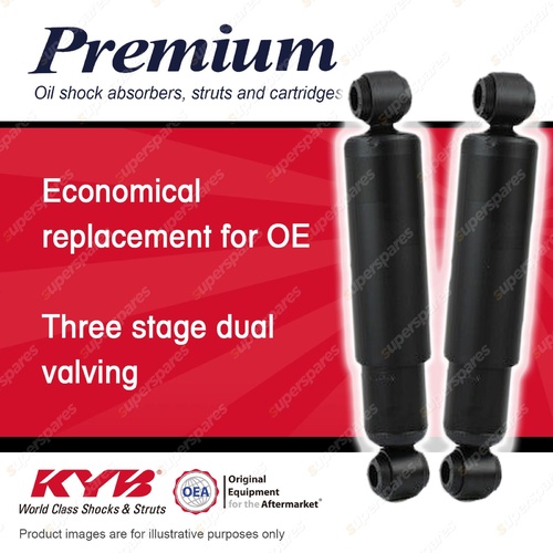 2x Rear KYB Premium Shock Absorbers for Mitsubishi Fuso Canter D4 All Styles