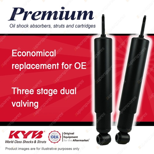 2x Front KYB Premium Shock Absorbers for Mitsubishi Fuso Fighter FK102 FK115