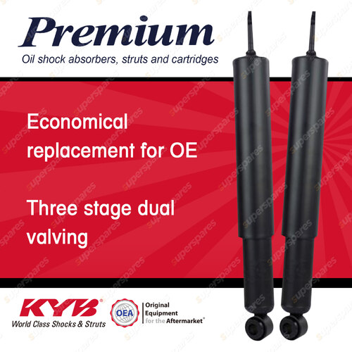 2x Front KYB Premium Shock Absorbers for Hino GD Ranger FC14 FC17 F A B K