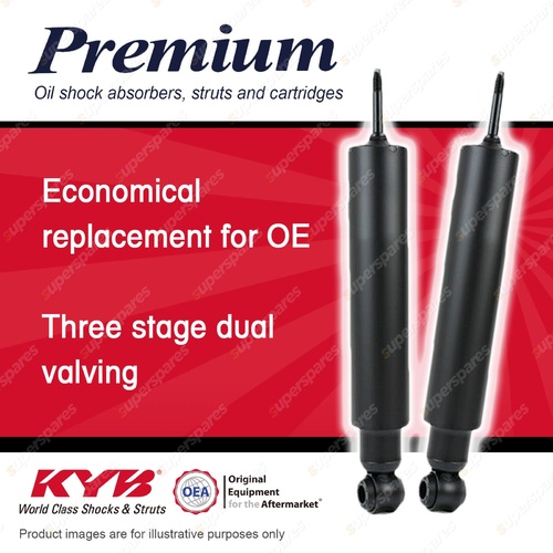 2x Front KYB Premium Shock Absorbers for Mitsubishi Fuso Fighter FK415 FK416