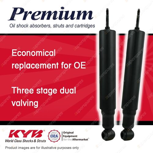 2x Front KYB Premium Shock Absorbers for Mitsubishi Fuso Fighter OE MC093586