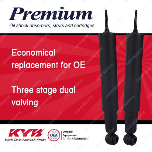 2x Front KYB Premium Shocks for Mitsubishi Canter FE83D FE84B FE84D FE85D