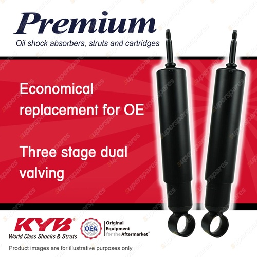 2x Front KYB Premium Shock Absorbers for Isuzu JCR 360 420 500 500S 500W