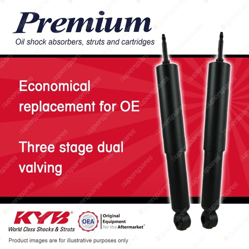 2x Front KYB Premium Shock Absorbers for Mitsubishi Fuso Fighter FV 1998-on