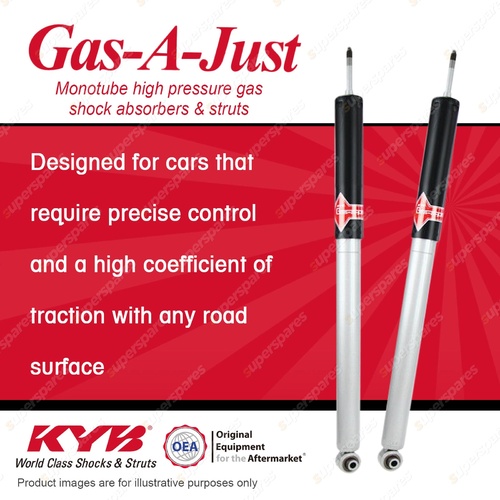 2x Rear KYB Gas-A-Just Shock Absorbers for Honda Civic FK2 1.8 FWD Hatchback