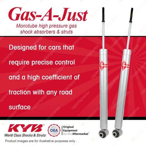 2x Rear KYB Gas-A-Just Shock Absorbers for Lexus IS250 GSE30R 2.5 RWD Sedan