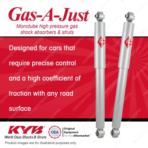 2x Rear KYB Gas-A-Just Shock Absorbers for Jeep Cherokee KJ KK 4WD DT4 V6